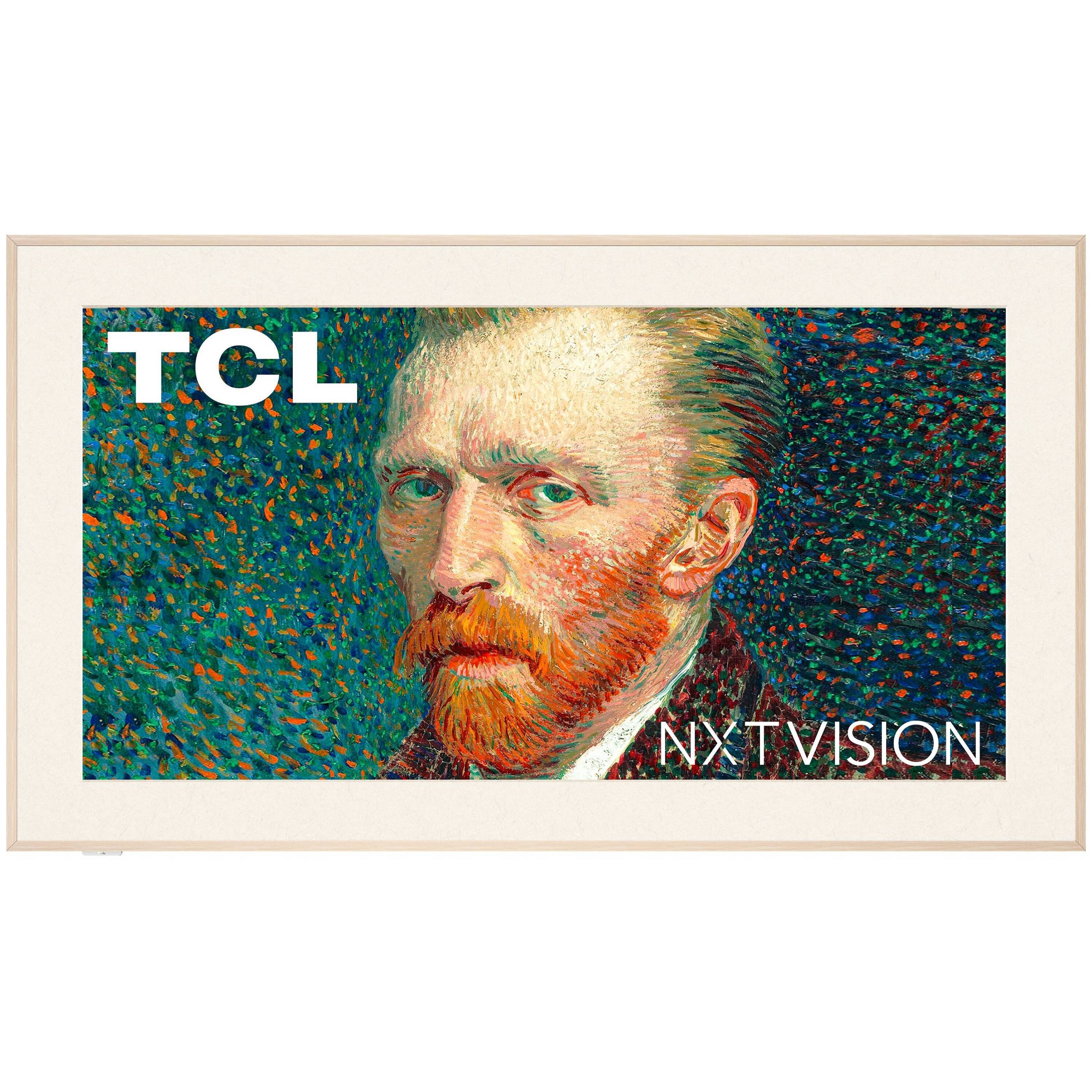TCL 55" Class NXTVISION 4K QLED Smart Frame with Google TV and Flush Wall Mount - White 55A300W