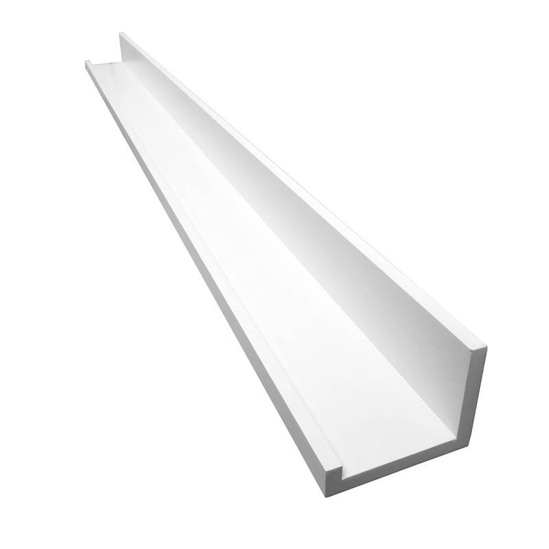 60&#34; x 5&#34; Picture Ledge Wall Shelf White - Inplace, 1 of 10
