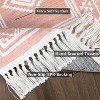Bedroom Area Rug Boho Accent Throw Floor Cover Non Slip Stain Resistant Rug Farmhouse Bordered Carpet for Living Room Bedroom Home Decor - 3 of 4