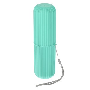 Unique Bargains Portable Toothbrush Organizer Cases Traveling Toothbrush Holders Case Plastic 7.60"x2.44"x2.24" 1 Pcs - 1 of 4