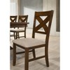 Roundhill Furniture Karven Solid Wood Dining Chairs, Set of 2 - 3 of 4