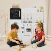 Wooden Play Kitchen Set for Kids with Ice Maker, Sink, Microwave, Dishwasher & Accessories – Educational Role Play Toy for Toddlers Ages 3+ - 2 of 4