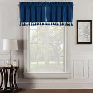 Egyptian Linens Heavyweight Velvet Straight Valance 52”Wx19”L (Single) - 1 of 4