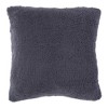 24"x24" Oversized Faux Shearling Square Throw Pillow Cover - Kensington Garden - 3 of 4