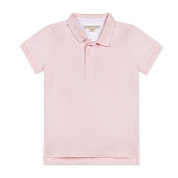 Hope & Henry Boys' Organic Short Sleeve Knit Pique Polo Shirt, Kids