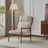 MAYEERTY Mid Century Accent Armchair, High Back Ergonomic, Living Room Reading Nook, Light Gray - 4 of 4