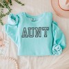 Simply Sage Market Embroidered Aunt Outline Lightweight Garment Dyed Sweatshirt - 3 of 4