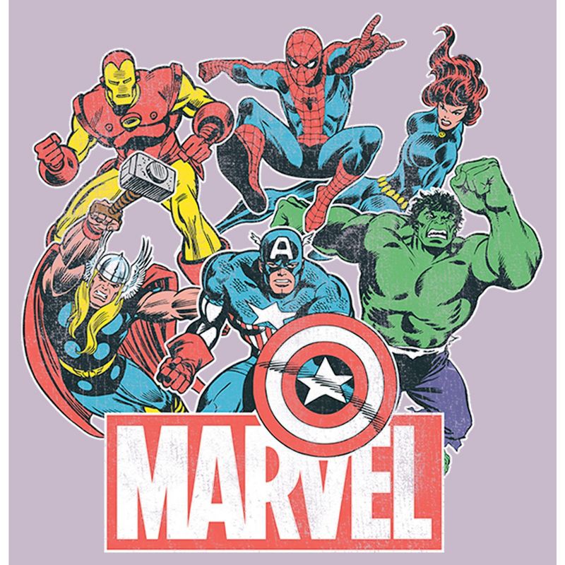 Men's Marvel Classic Hero Collage T-Shirt, 2 of 5