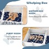 COWLOWN 93.4''×48.4''×18.1'' White Spacious Dog Playpen and Whelping Box in PVC with Washable Pee Pad - 2 of 4