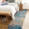 Washable Modern Abstract Rug Non Slip Low Pile Rug Soft Throw Floor Cover Foldable Indoor Carpet for Living Room Bedroom Playroom Nursery - 4 of 4