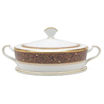 Noritake Xavier Gold Bowl, Covered Vegetable, 64 oz.