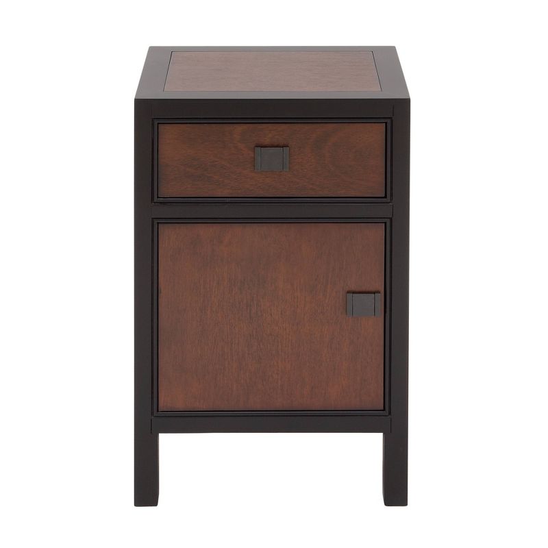 Contemporary Small Wood Cabinet Dark Brown - Olivia &#38; May, 1 of 18