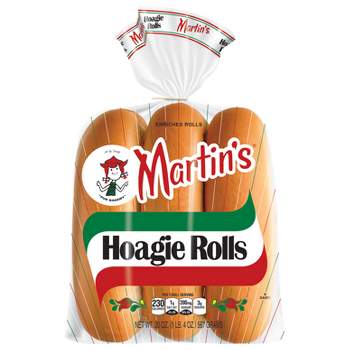 Martin's Plain Hoagie Rolls - 20oz/6ct
