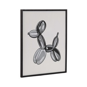 Kate & Laurel All Things Decor 16"x20" Gallery Black Bubble Balloon Dog Animal Print by The Creative Bunch Studio Black - 1 of 4