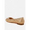 Apollon Bow Detail Embossed Suede Ballerinas - 3 of 4