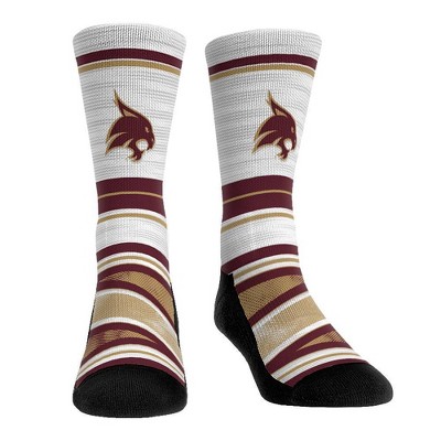 NCAA Texas State Bobcats Adult Long Distance Crew Socks - L/XL