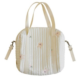 MyKids-Usa Baby Embroidered Pattern Solid Color Storage Mommy Hanging Bag - 1 of 2