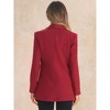 Allegra K Women's Shawl Collar Long Sleeve Shoulder Pads Blazer - 3 of 4