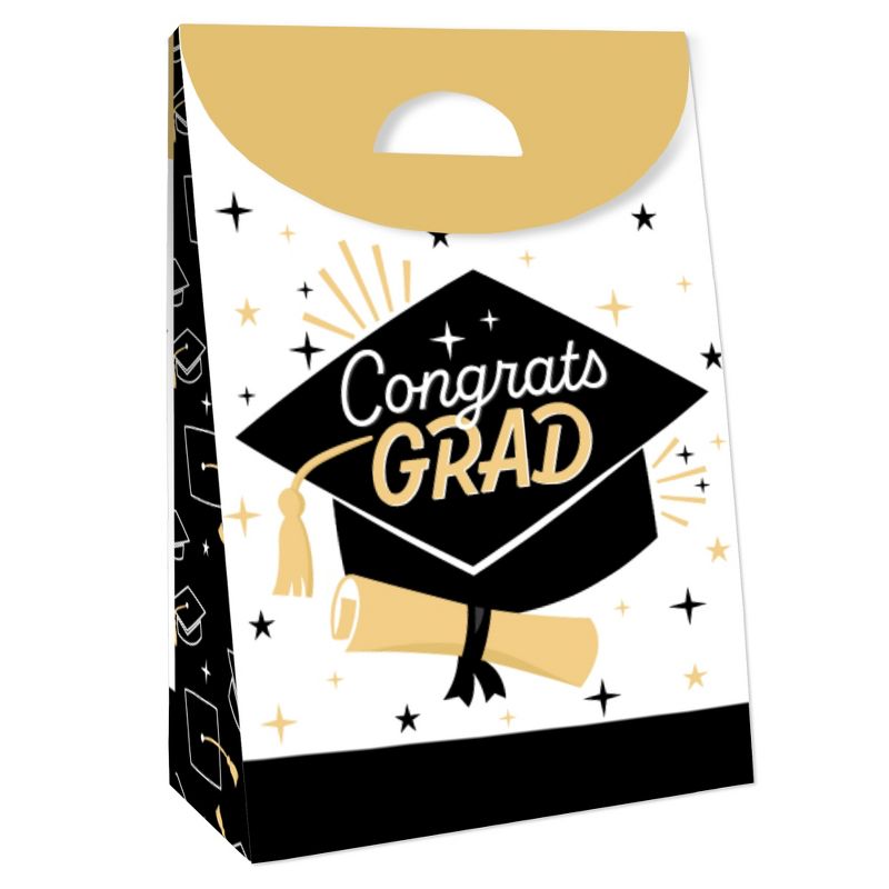 Big Dot of Happiness Goodbye High School, Hello College - Graduation Gift Favor Bags - Party Goodie Boxes - Set of 12, 3 of 9
