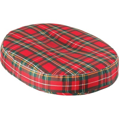 DMI 18-inch Convoluted Molded Foam Ring Donut Pillow Seat Cushion for Hemorrhoids, Back Pain, Tailbone Relief Cushion, Plaid