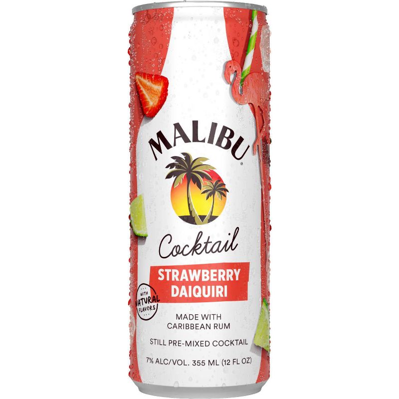 Malibu Strawberry Daquiri - 4pk/355ml Cans, 3 of 6