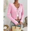 Womens Open Front Cardigans Knit Tie Shrug for Dress Sweaters Crop Cardigans - 2 of 4