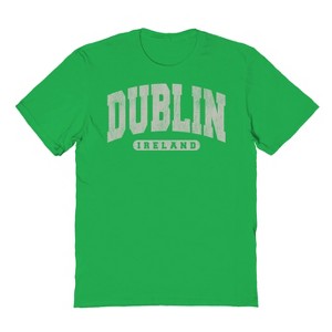 Rerun Island Men's Dublin Ireland Short Sleeve Graphic Cotton T-Shirt - 1 of 1
