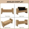 GDFStudio Rusk Modern Upholstered Storage 52" Ottoman, Teddy Bench with Armrest and Pull-Ring - 4 of 4