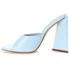 Journee Collection Womens Kammali Tru Comfort Foam Open Square Toe Block Heel Sandals Blue 11 - 2 of 4