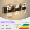POWLIG 16.54" Dimmable LED Vanity Light, Modern 3-Light Bathroom Wall Light for Mirror Illumination - 4 of 4