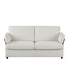 Chenille,Beige loveseater. two seater sofa ,beige color the sofa is perfect for small spaces, apartments, or modern living rooms. - 3 of 4