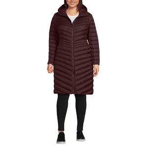 Lands' End Women's Outerwear Wanderweight Ultralight Packable Down Coat - 1 of 4