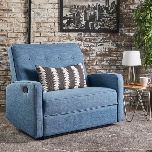 47" Wide Fabric Manual Recliner with Spacious Cushioned Seat - 1 of 4