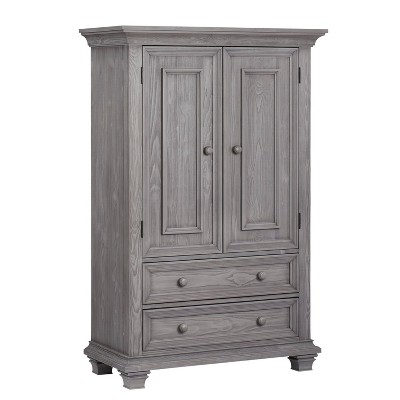 Oxford Baby 4 Drawer Armoires Gray, Baby Armoire Closet