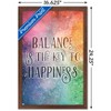 Trends International Brigid Ashwood - Balance is the Key Framed Wall Poster Prints - 3 of 4