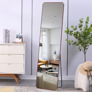 KTMBDW Full Length Mirror, Floor Mirror with Aluminum Alloy Thin Frame,Free Standing or Wall-Mounted Mirrors for Living Room - 1 of 4