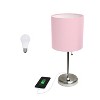 Creekwood Home Contemporary Bedside Table Lamps with USB Port - 3 of 4