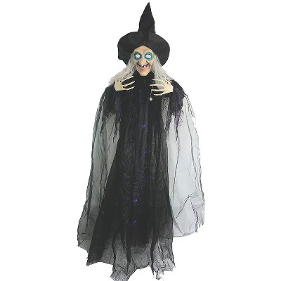 Sunstar Animated Witch Hanging Halloween Decoration - 72 In - Black ...