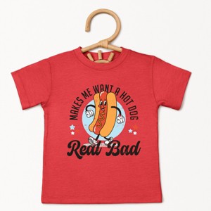 The Juniper Shop Me Wants A Hot Dog Real Bad Cartoon Toddler Short Sleeve Tee - 1 of 4