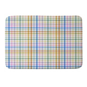 Deny Designs Marta Barragan Camarasa Rainbow Checkered Bliss Memory Foam Bath Mat - 1 of 4