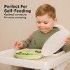 3-Pack Prep Suction Plates with Lids, 100% Silicone Baby Plates with Lid, BPA-Free Kids Divided Toddler Plates - 4 of 4