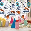 Big Dot of Happiness Go, Fight, Win - Sports - Baby Shower or Birthday Party Hanging Decor - Party Decoration Swirls - Set of 40 - 2 of 4