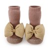 MyKids-USA Baby Girl Big Bows Design Non-Slip Mid Tube Shoes - 4 of 4