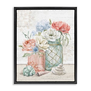 Stupell Industries Relaxed Nautical Jar Bouquets, 17" x 21" - 1 of 4
