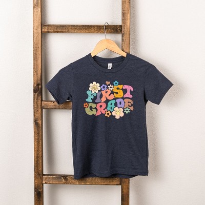 The Juniper Shop First Grade Flowers Girls' Short Sleeve Tee