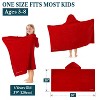 PAVILIA Coral Fleece Hooded Towel For Kids Toddler, After Shower Wrap for Beach Pool Swimming, Boys Girls 3-8 Years - 2 of 4