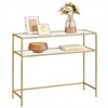 VASAGLE Console Sofa Table, Modern Entryway Table, Tempered Glass Table, Metal Frame - 2 of 4