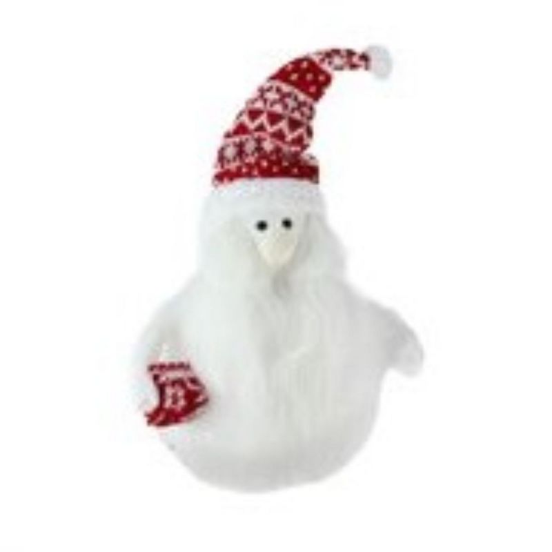 Northlight 9.25" Red and White Nordic Noah Santa Gnome Christmas Tabletop Decor, 3 of 5