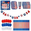 Patriate Party Themed Party Set for inside or out - 82 Piece USA Tableware & Party Supplies - 3 of 4