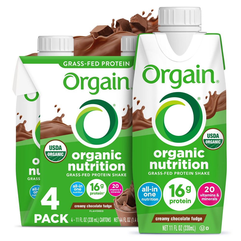 UPC 860547000051 product image for Orgain Nutritional Shake - Chocolate - 11 fl oz/4pk | upcitemdb.com